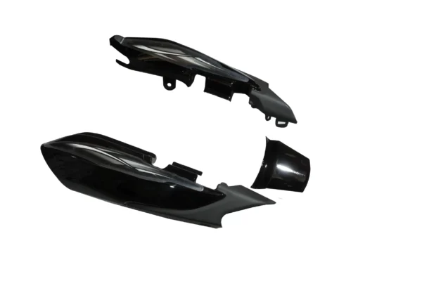 Tail Panel seat Cowl TVS Star Cvti 110 N m Black silver Stk