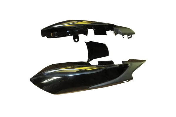 Tail Panel seat Cowl TVS Star Cvti 110 N m Black yellow Stk