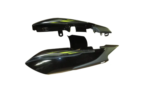 Tail Panel seat Cowl TVS Star Cvti 110 N m Black green Stk