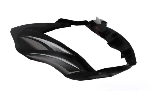 Head Light Visor mask tvs Victor N m T 2 Black silver Stk