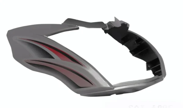 Head Light Visor mask tvs Victor N m T 2 Silver