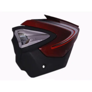 Side Panel cover Honda Shine Dx With Chrome Garnish Rebel Red product image