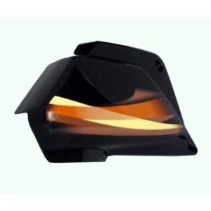 Side Panel cover Hero Splendor Plus Ibs Black orange Stk Both Side Screw Fitting