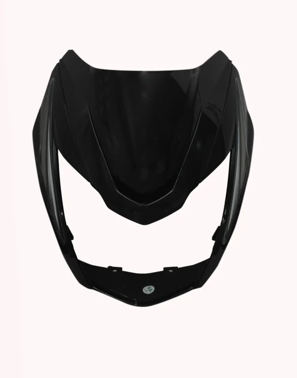 Head Light Visor mask TVS Victor N m Black silver Stk