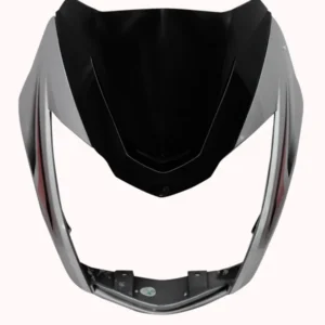 Head Light Visor mask TVS Victor N m Silver