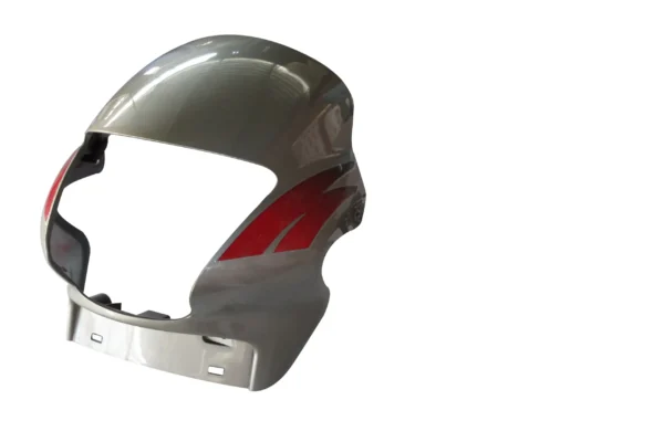 Head Light Visor mask hero Passion Plus Silver red Stk