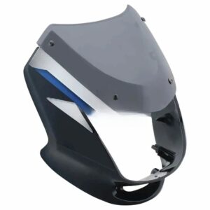 Head Light Visor mask bajaj Ct 100 Deluxe Black blue Stk