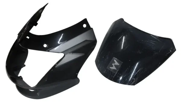 Head Light Visor mask bajaj Ct 100 Deluxe Black grey Stk