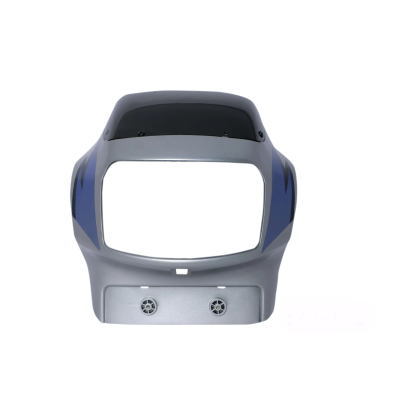 Head Light Visor mask TVS Victor Gl Silver