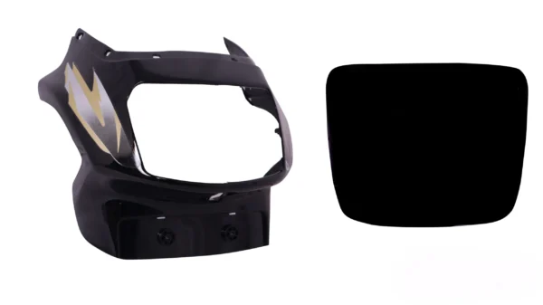 Head Light Visor mask TVS Victor Gl N m Black
