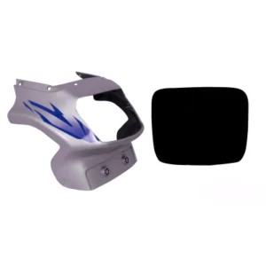 Head Light Visor mask TVS Victor Gl N m Silver