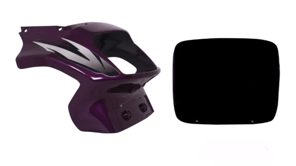 Head Light Visor mask tvs Victor Gl N m Purple