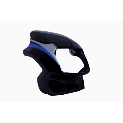 Head Light Visor mask TVS Victor Gx Black blue Stk