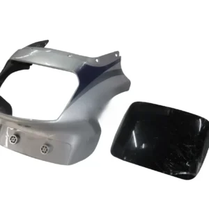 Head Light Visor mask tvs Victor Gx Silver