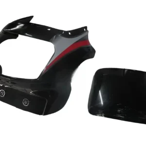 Head Light Visor mask tvs Victor Gx Black red Stk