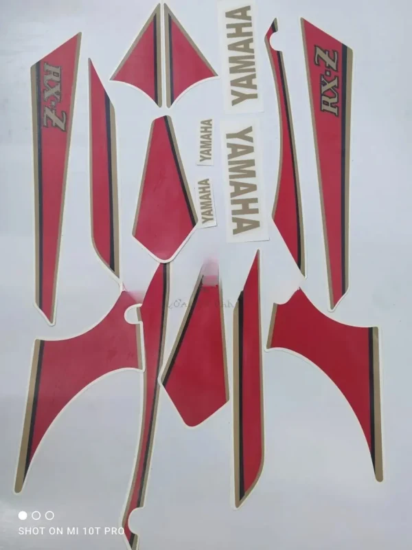 Sticker Kit yamaha Rxz tank Color black