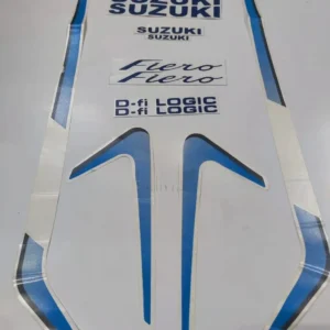 Sticker Kit Suzuki Fiero tank Color Silver