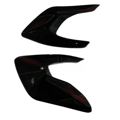 Tank Side Cover Panel Set LH RH Bajaj Pulsar 135cc UG 3 Black Red product image