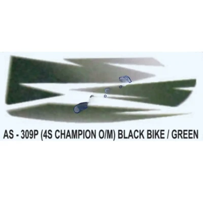 Graphics Sticker Set For Bajaj 4s Champion