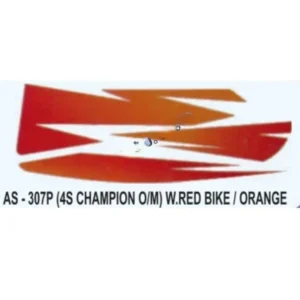 Orange Sticker Set For Bajaj 4s Champion