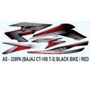 Red Sticker Set For Bajaj Ct 100