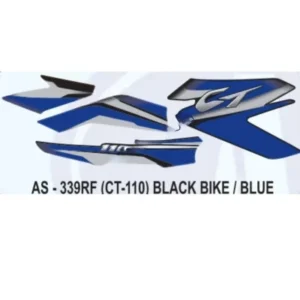 Blue Sticker Set For Bajaj Ct 110