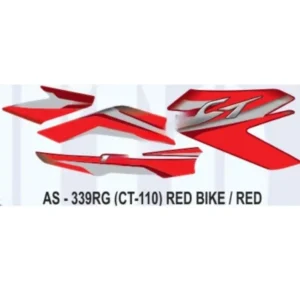 Red Sticker Set For Bajaj Ct 110