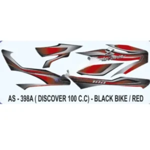 Red Sticker Set For Bajaj Discover 100cc