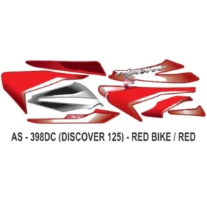 Red Sticker Set For Bajaj Discover 125