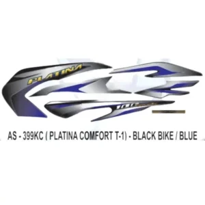 Blue Sticker Set For Bajaj Platina Comfortec