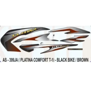 Brown Sticker Set For Bajaj Platina Comfortec