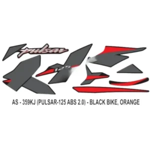 Orange Sticker Set For Bajaj Pulsar 125