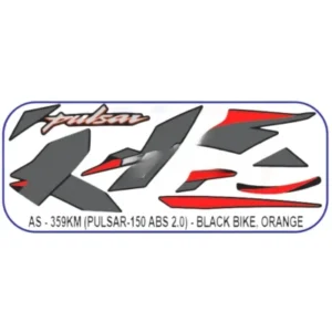Orange Sticker Set For Bajaj Pulsar 150