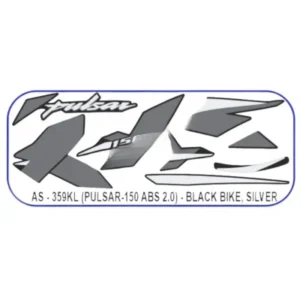 Silver Sticker Set For Bajaj Pulsar 150