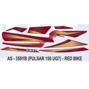 Graphics Sticker Set For Bajaj Pulsar 150 Ug