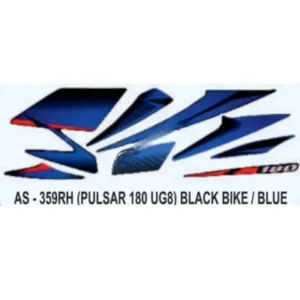 Blue Graphics Sticker Set For Bajaj Pulsar 180 product image