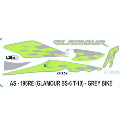 Green Sticker Set For Hero Glamour Bs6