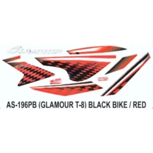 Red Sticker Set For Hero Glamour I3s