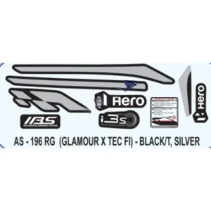 Graphics Sticker Set For Hero Glamour I3s
