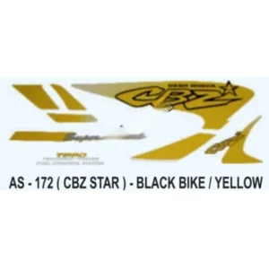 Graphics Sticker Set For Hero Honda Cbz Star