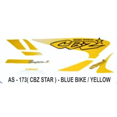 Graphics Sticker Set For Hero Honda Cbz Star