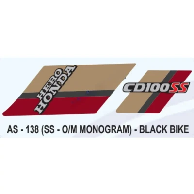 Sticker Set For Hero Honda Cd 100