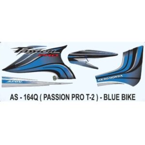 Blue Sticker Set For Hero Honda Passion Pro