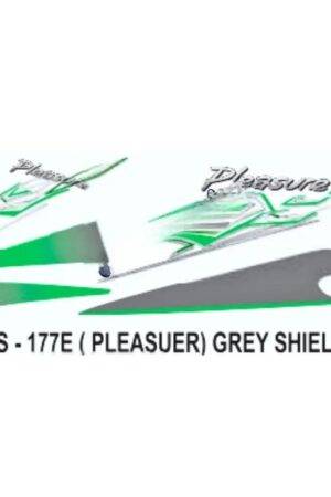 graphics-sticker-set-for-hero-honda-pleasure-grey-shield-sticker-both-sides Sticker Set For Hero Honda Pleasure