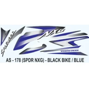 Blue Sticker Set For Hero Honda Splendor Nxg