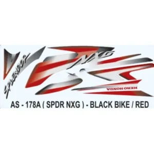 Red Sticker Set For Hero Honda Splendor Nxg