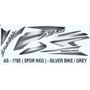 Grey Sticker Set For Hero Honda Splendor Nxg
