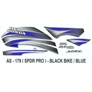 Blue Sticker Set For Hero Honda Splendor Pro