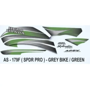 Green Sticker Set For Hero Honda Splendor Pro