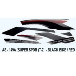 Graphics Sticker Set For Hero Honda Super Splendor